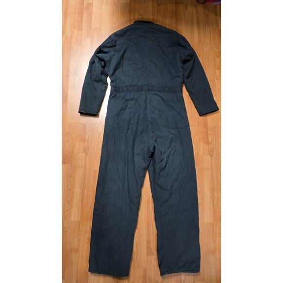 Vintage Sears Coveralls M Black Jumpsuit Industrial Uniform Workwear 80s - Picture 9 of 15